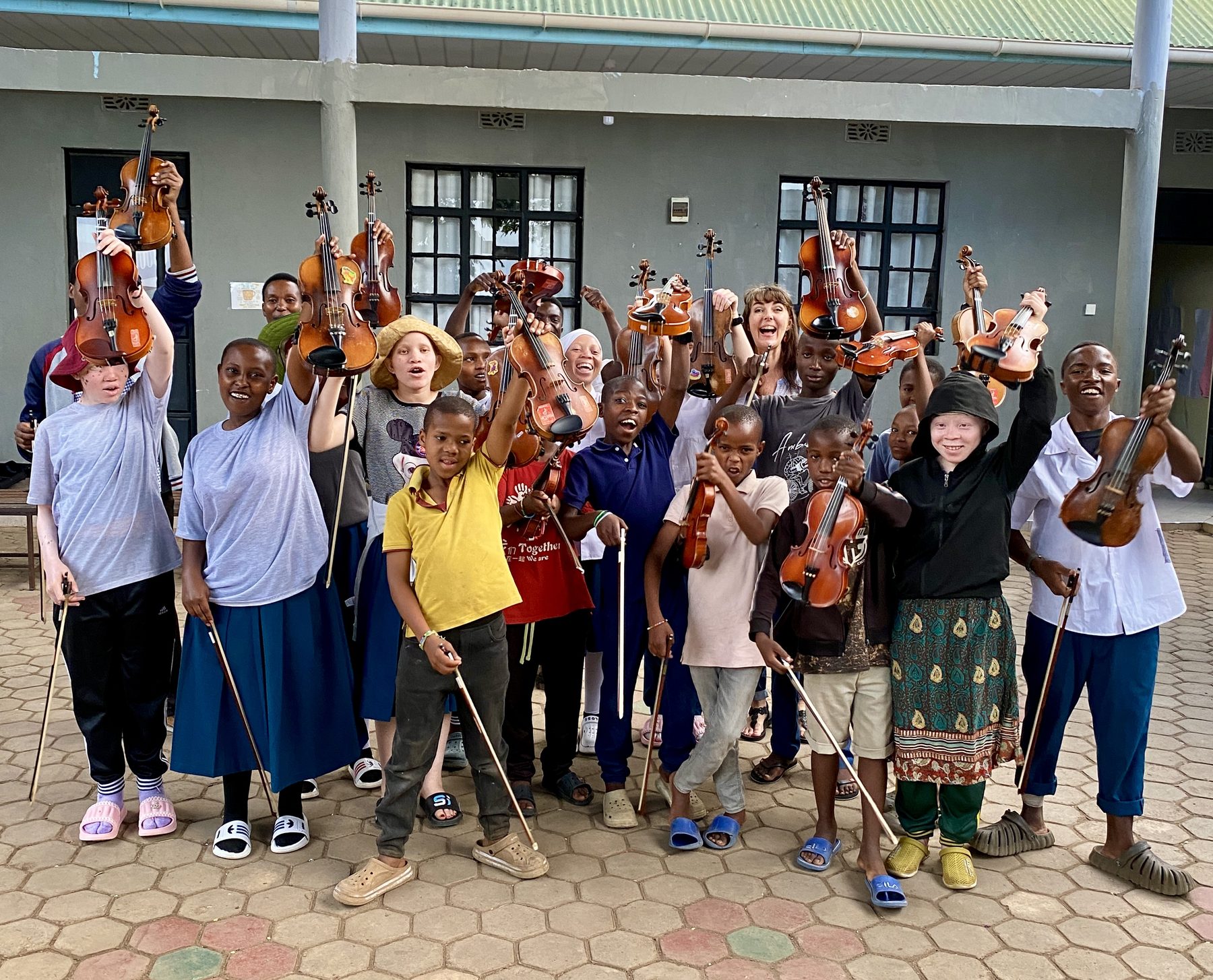 Young violinist, MUFO Tanzania
